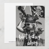 Invitation Parti pirate (Devant / Derrière)