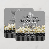 Invitation Parti pirate personnalisé (Devant / Derrière)