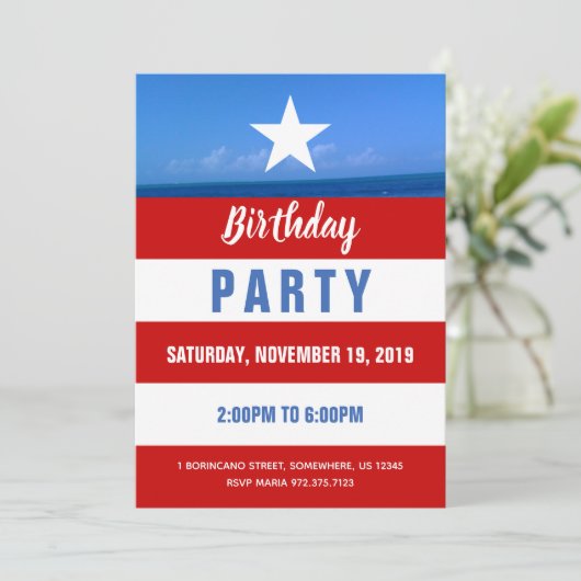 Invitation Parti Porto Rico (Debout devant)