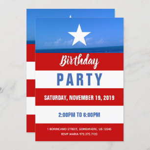 Invitation Parti Porto Rico