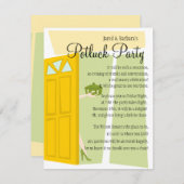 Invitation Parti Potluck (Devant / Derrière)