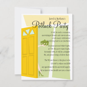 Invitation Parti Potluck