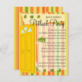 Invitation Parti Potluck (Devant / Derrière)