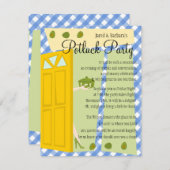 Invitation Parti Potluck (Devant / Derrière)