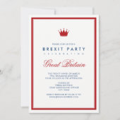 Invitation Parti pour l'indépendance du Union Jack (Devant)