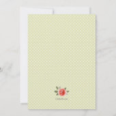 Invitation Parti Red Rose Derby (Dos)