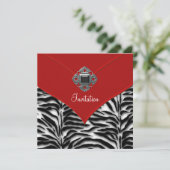 Invitation Parti Red Zerbra (Debout devant)