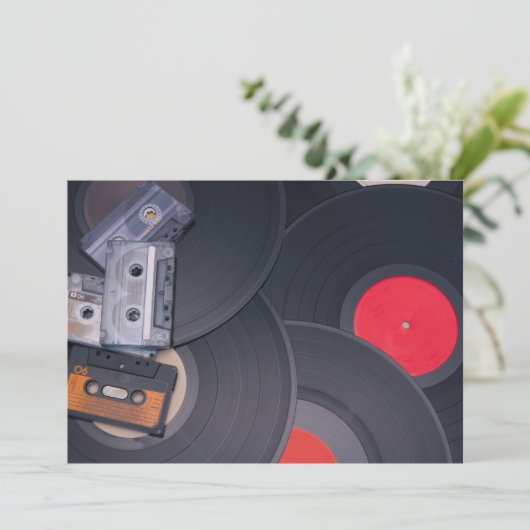 Invitation Parti rétro (Debout devant)