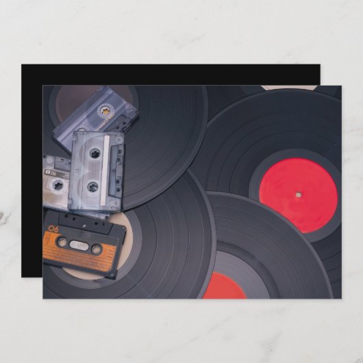 Invitation Parti rétro (Devant / Derrière)