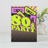 Invitation Parti rétro (Debout devant)