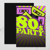 Invitation Parti rétro (Devant / Derrière)