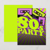 Invitation Parti rétro (Devant / Derrière)