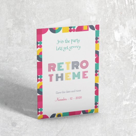 Invitation Parti rétro