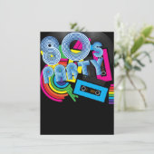 Invitation Parti rétro 80 (Debout devant)