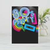 Invitation Parti rétro 80 (Debout devant)