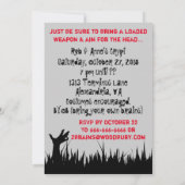 Invitation Parti rétro Halloween Zombie Apocalypse (Dos)