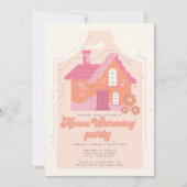 Invitation Parti rétro Super du réchauffage de la maison (Devant)