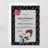 Invitation Parti Rockstar (Devant / Derrière)