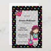 Invitation Parti Rockstar (Devant / Derrière)