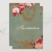 Invitation Parti Rose de Blenheim (Devant / Derrière)