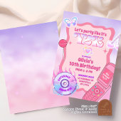 Invitation Parti rose Y2K Retour aux années 2000 Anniversaire