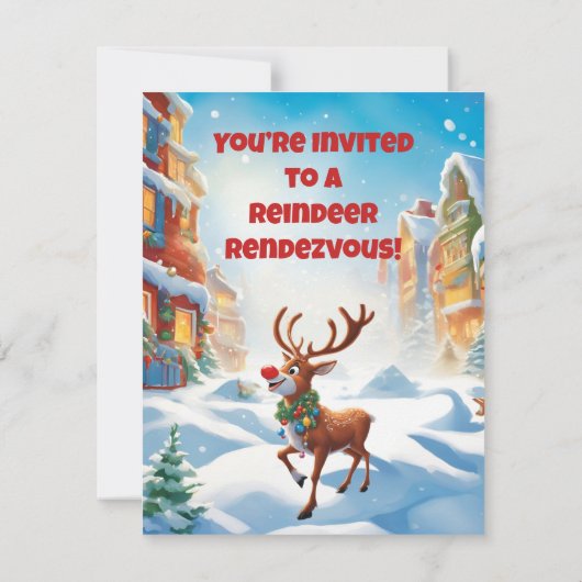 Invitation Parti Rudolph (Dos)