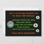 Invitation Parti scientifique amateur (Dos)