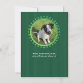 Invitation Parti shamrock Jour de la Saint Patrick double hub (Dos)