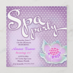 Invitation Parti Spa GC Lotus Purple