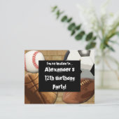 Invitation Parti sportif (Debout devant)