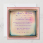 Invitation Parti Steampunk Rose (Dos)