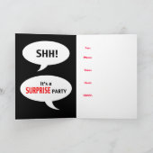 Invitation Parti surprise (Intérieur)
