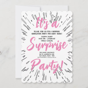 Invitation Parti surprise