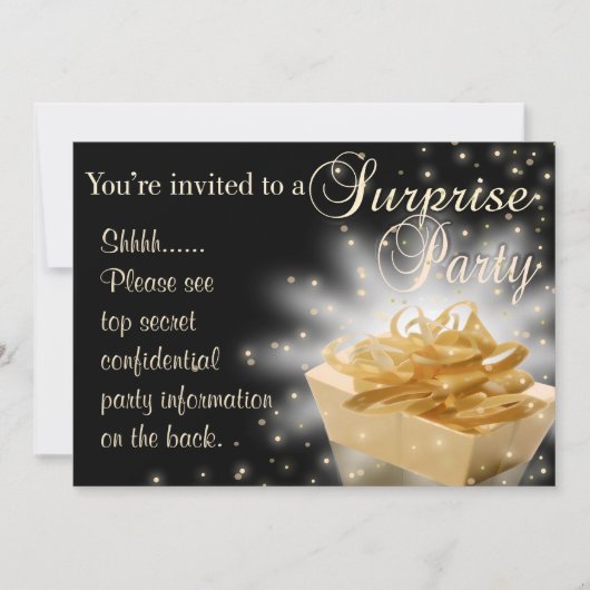 Invitation Parti surprise (Devant)
