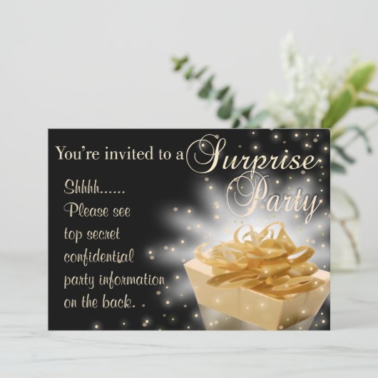 Invitation Parti surprise (Debout devant)