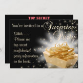 Invitation Parti surprise (Devant / Derrière)