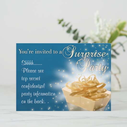 Invitation Parti surprise (Debout devant)