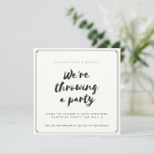 Invitation Parti surprise (Debout devant)