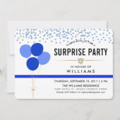 Invitation Parti surprise à thème de la police (Devant)