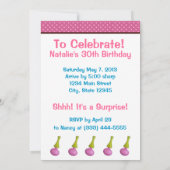 Invitation Parti surprise des femmes portant des Curlers (Dos)