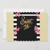 Invitation Parti sweet sixteen (Dos)