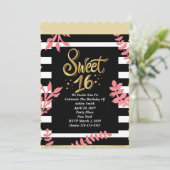 Invitation Parti sweet sixteen (Debout devant)