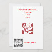 Invitation Parti travailliste Modèle (Dos)