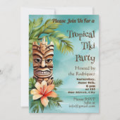 Invitation Parti Tropical Tiki (Devant)