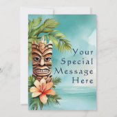 Invitation Parti Tropical Tiki (Dos)