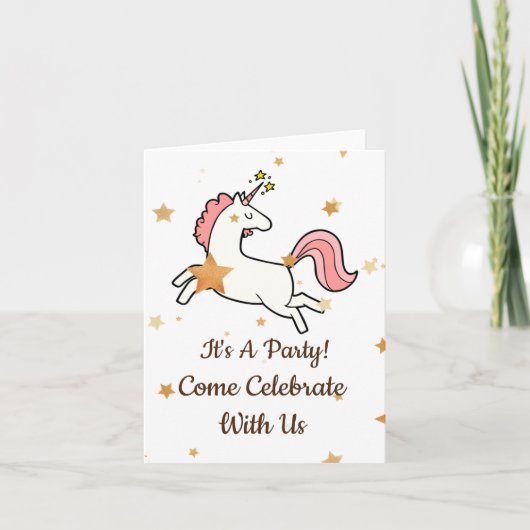 Invitation Parti Unicorn (Devant)