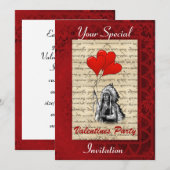 Invitation Parti Valentines, le chef indien (Devant / Derrière)