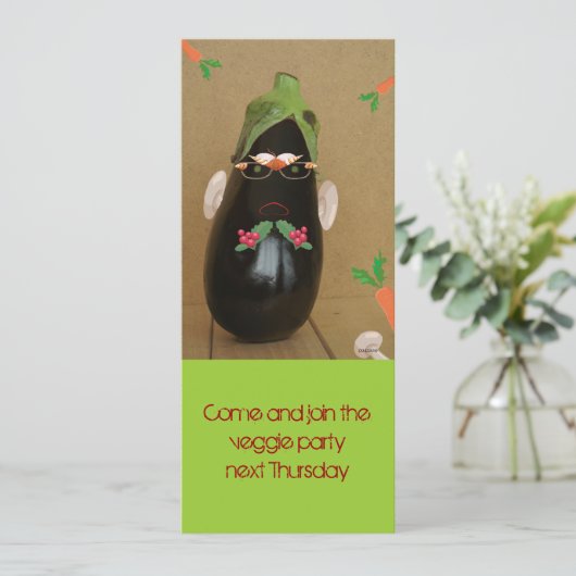 Invitation parti veggie (Debout devant)