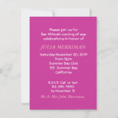 Invitation Parti VIP Bat mitzvah de Pink Bar Mitzvah (Dos)