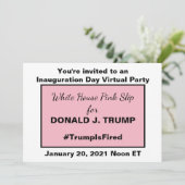 Invitation Parti virtuel anti-Trump de la Maison-Blanche (Debout devant)
